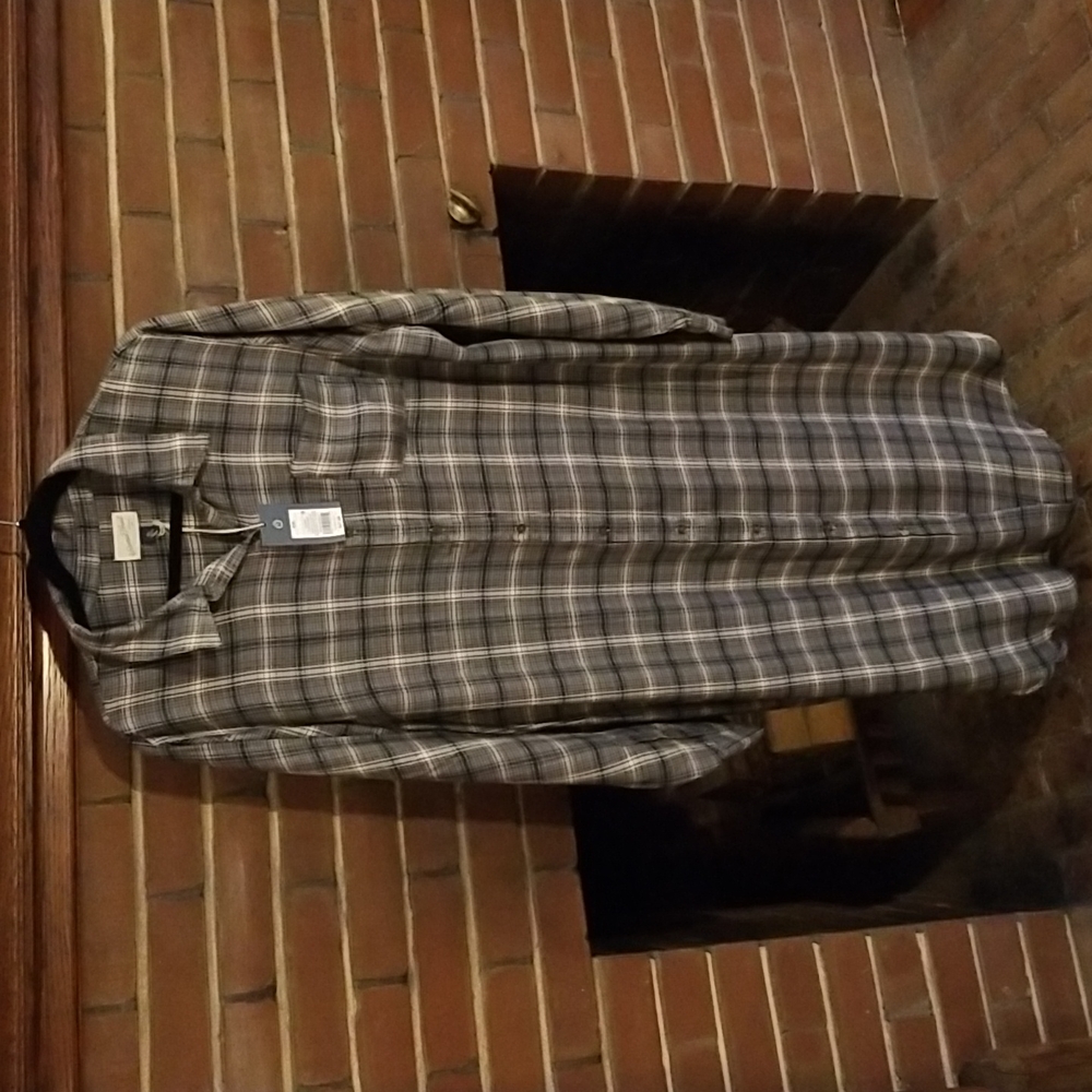 NWT Universal Thread, black/gray,  flannel dress, size XXL.